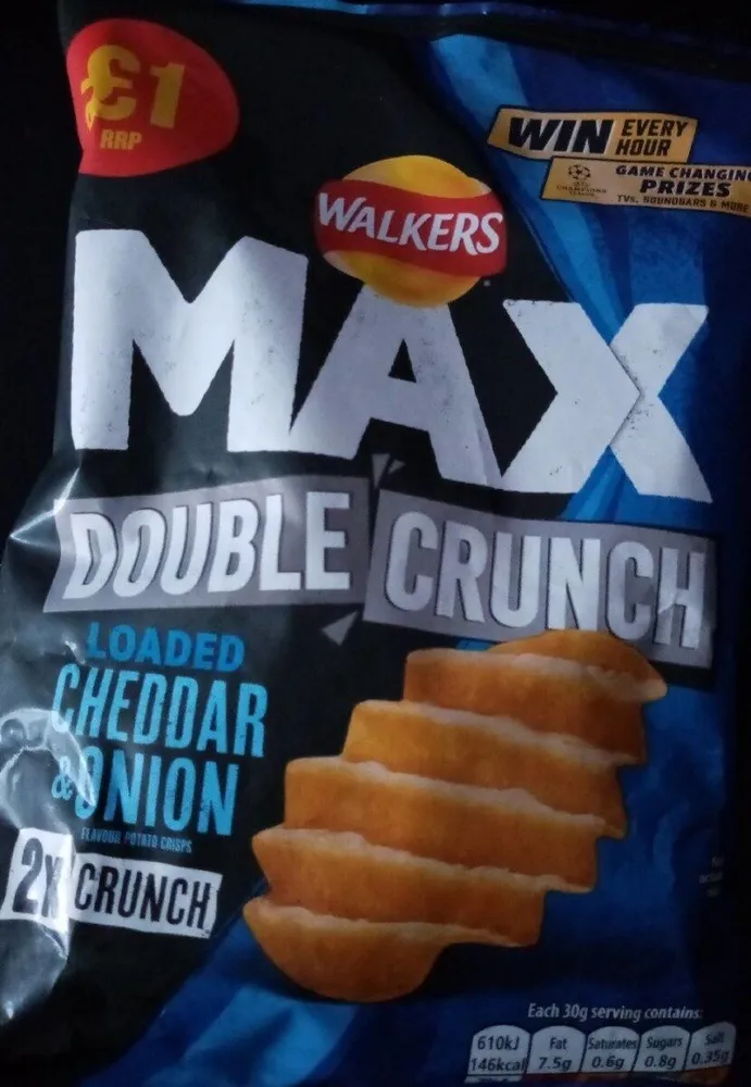 Max Double Crunch Loaded Cheese and Onion