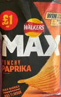 Walkers max punchy paprika