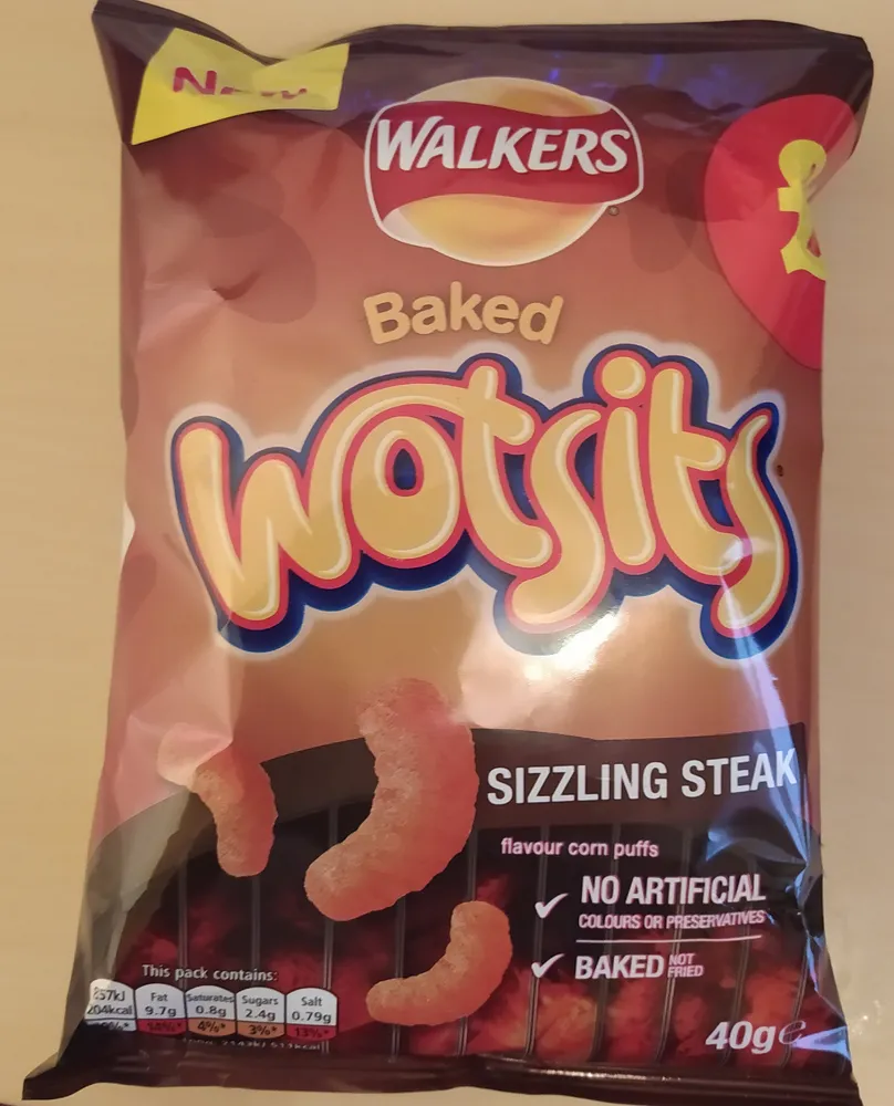 Baked Wotsits Sizzling Steak
