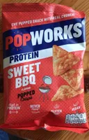 Sweet BBQ flavour popped crisps
