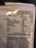 Smoky Bacon Flavour Potato Crisps