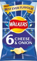 Walkers Cheese & Onion Crisps 6pk
