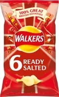 Walkers Ready Salted Crisps 6pk