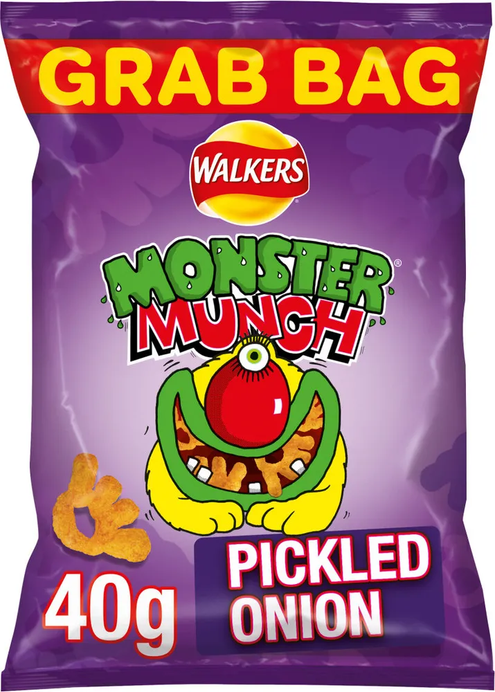 Monster Munch Pickled Onion Flavour Baked Corn Snack