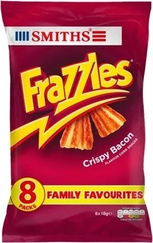 Smiths Frazzles Crispy Bacon Snacks 8 x