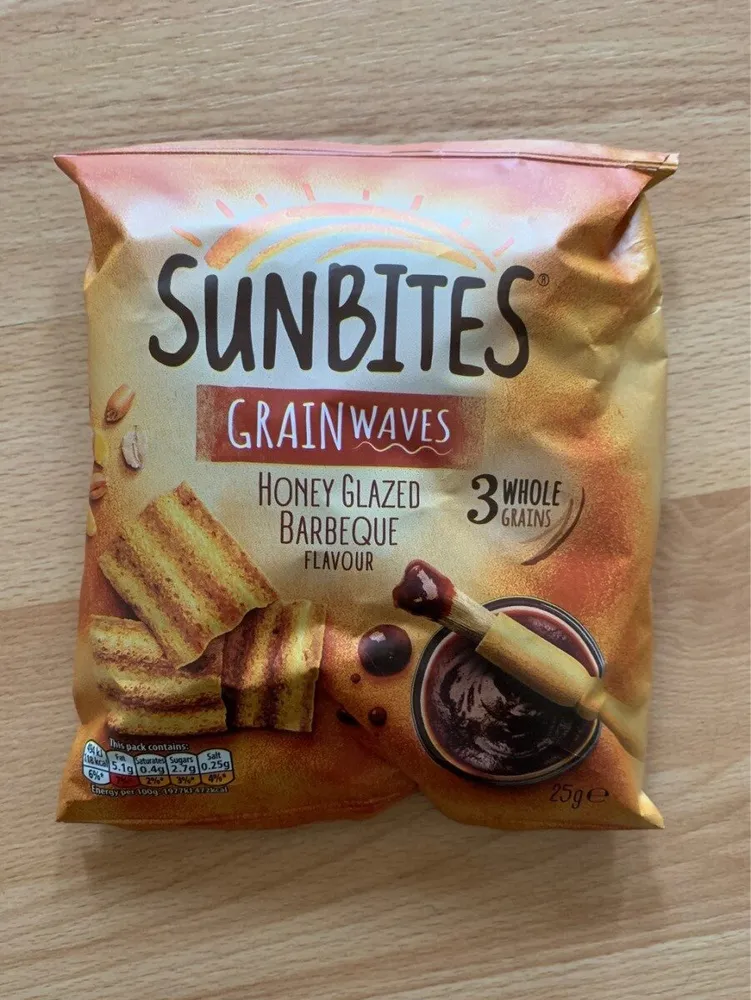 Sunbites Grainwaves Honey Glazed Barbeque flavour
