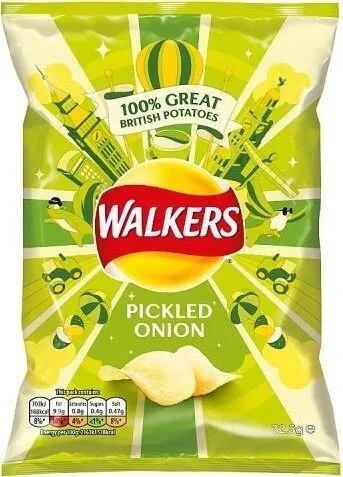 Walkers Pickled Onion Crisps 32.5g