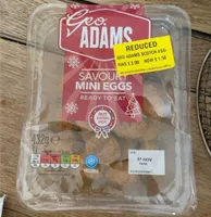 Savoury mini eggs