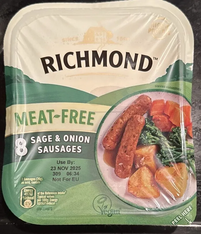 MEAT-FREE SAGE & ONION SAUSAGES