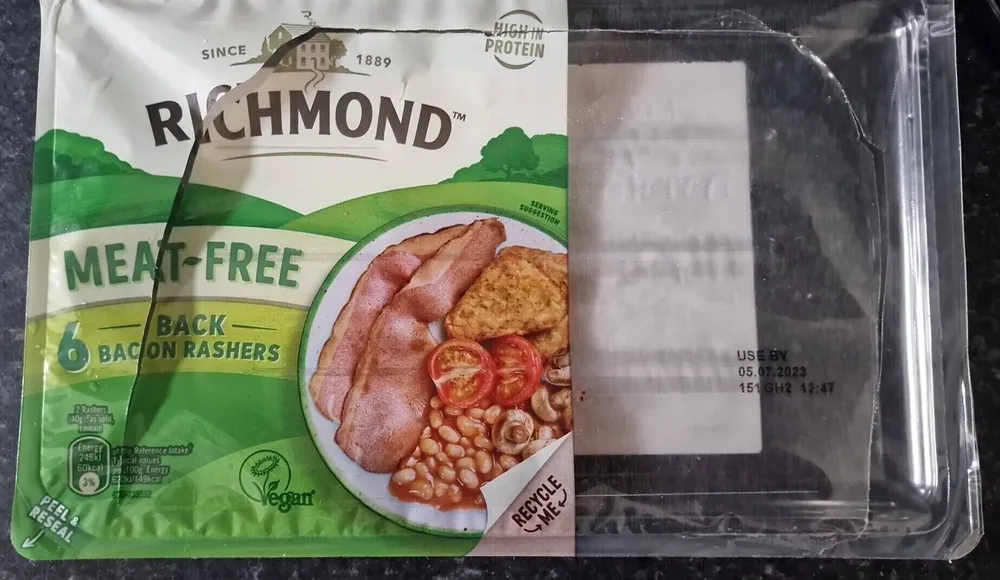 Richmond bacon rashers meat free