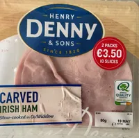 Carved irish ham