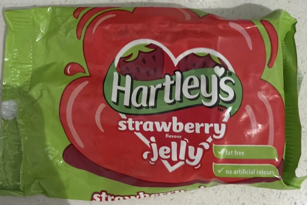 Raspberry flavour jelly