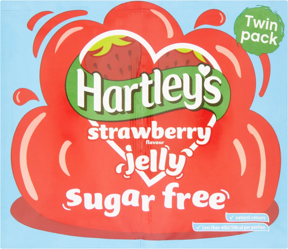 Hartley's Sugar Free Strawberry flavour jelly