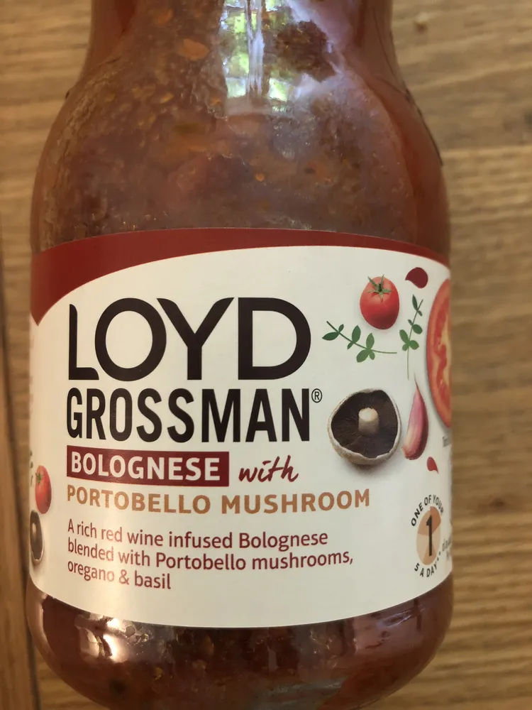 Loyd Grossman Bolognese Portobello Mushroom 425G