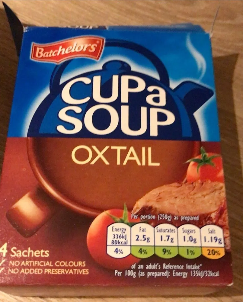 Oxtail cup a soup