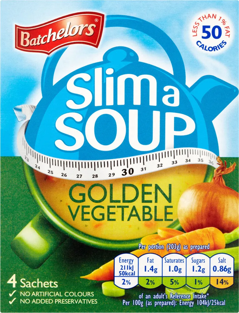 Slim a Soup Golden Vegetable 4 Pack