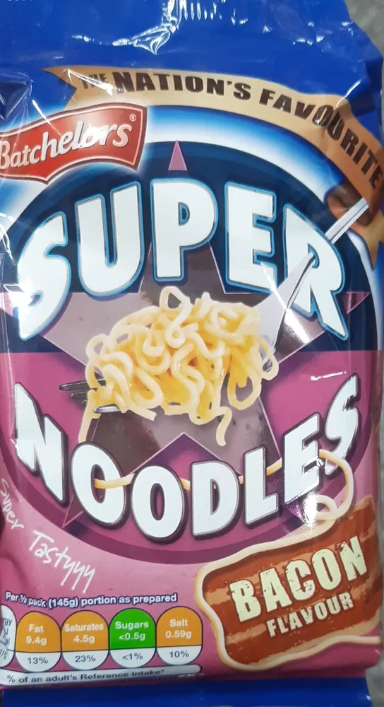 Super Noodles Bacon Flavour