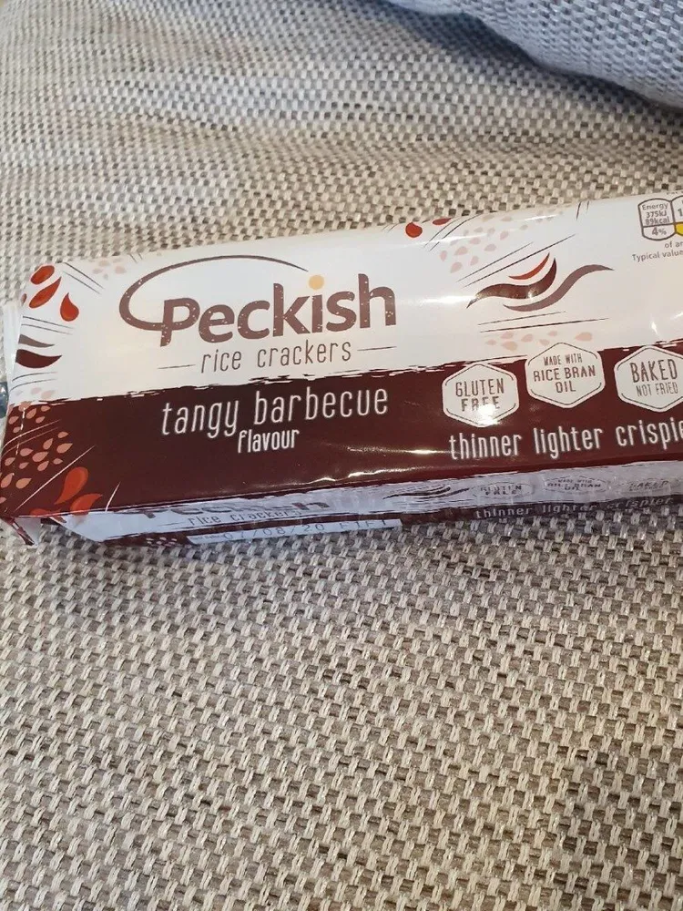 Peckish rice crackers tangy barbecue