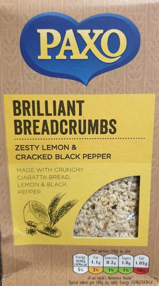 Brilliant breadcrumbs zesty lemon & cracked black pepper