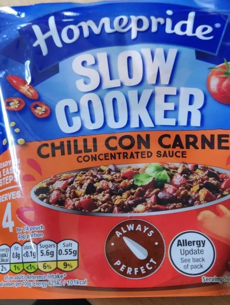 Slow cooker chilli con carne