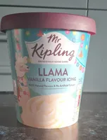 Llama vanilla flavored icing