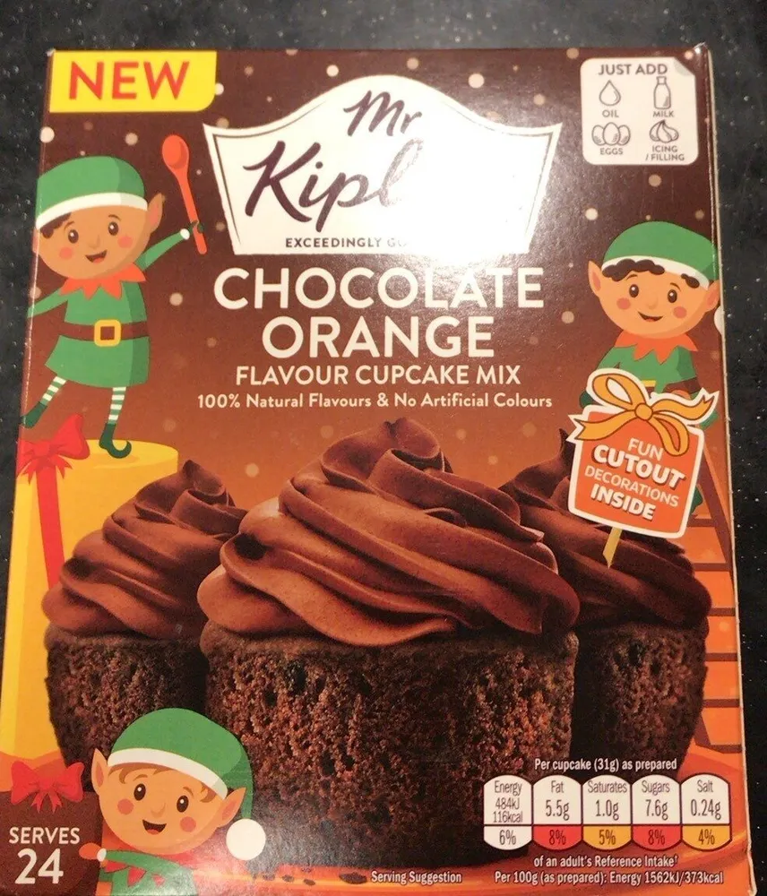 Chocolate orange cuocake mix