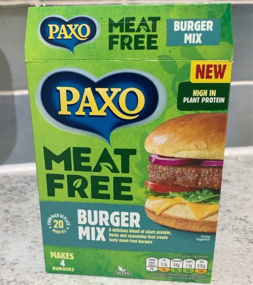 Meat free burger mix