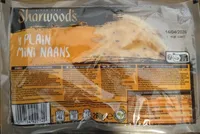 4 plain mini naans