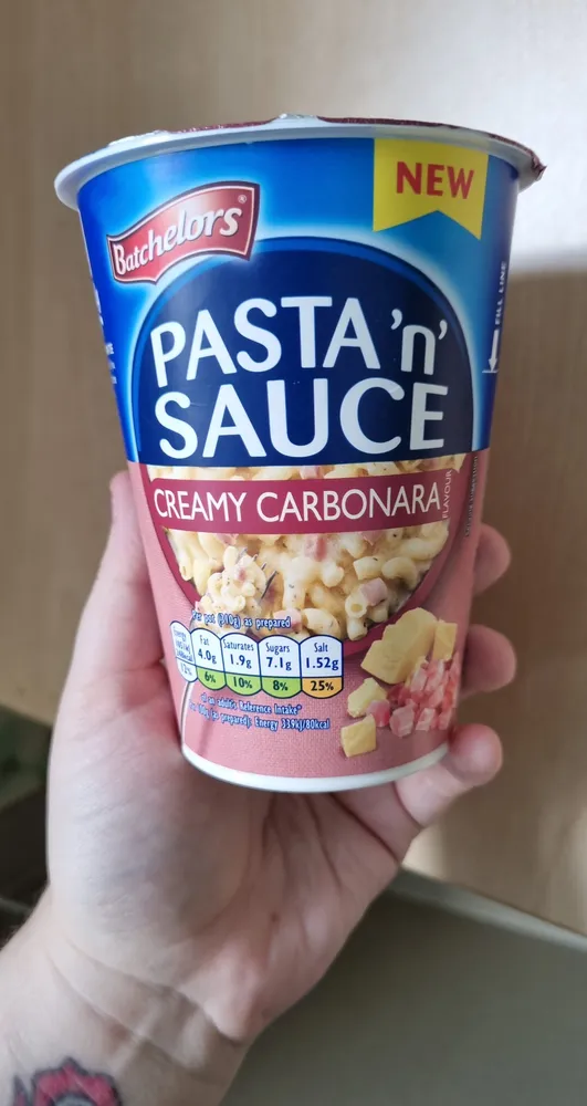 PRINGLES Batchelor's NEW PASTA'n SAUCE CREAMY CARB