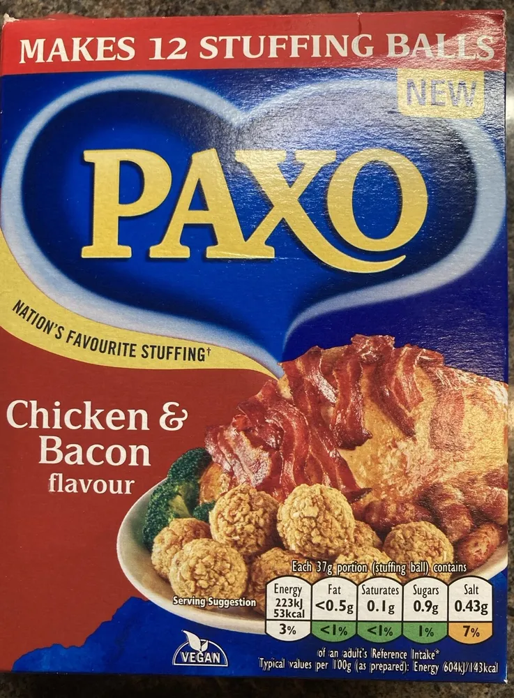 Chicken & Bacon flavour stuffing mix