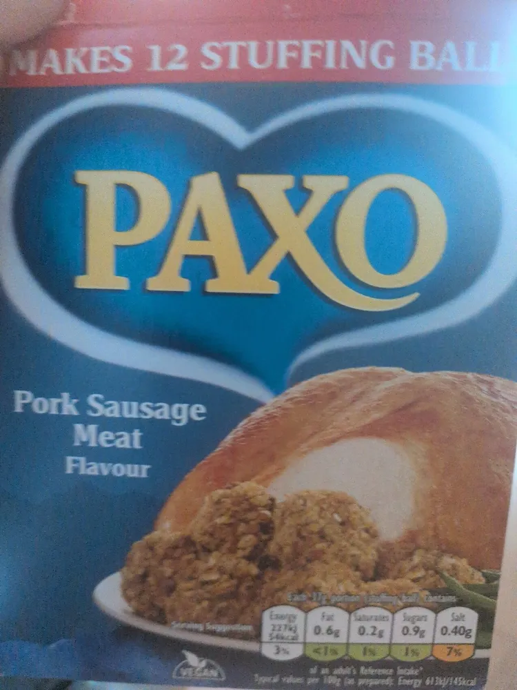 Pork Sausage Meat Flavour Stuffing