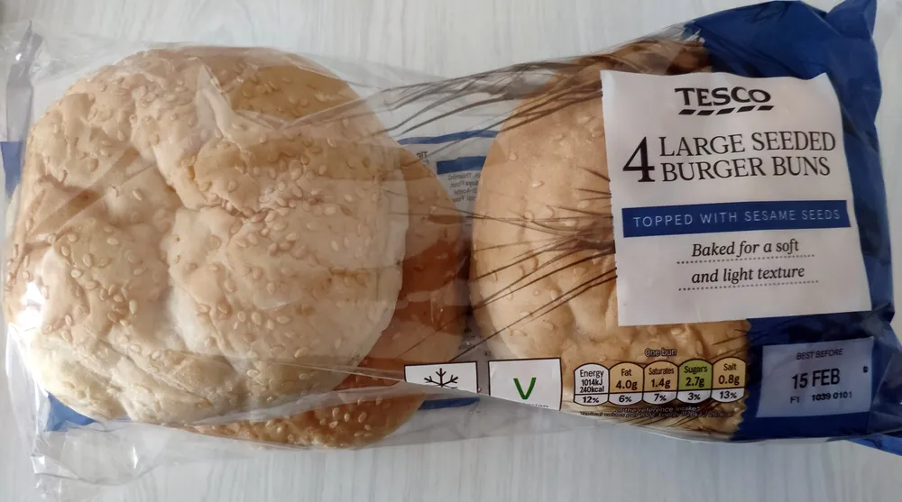 Large Seeded Burger Buns