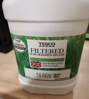 filtered semi skimmed milk