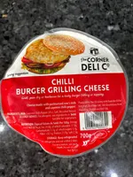 Chili burger grilling cheese