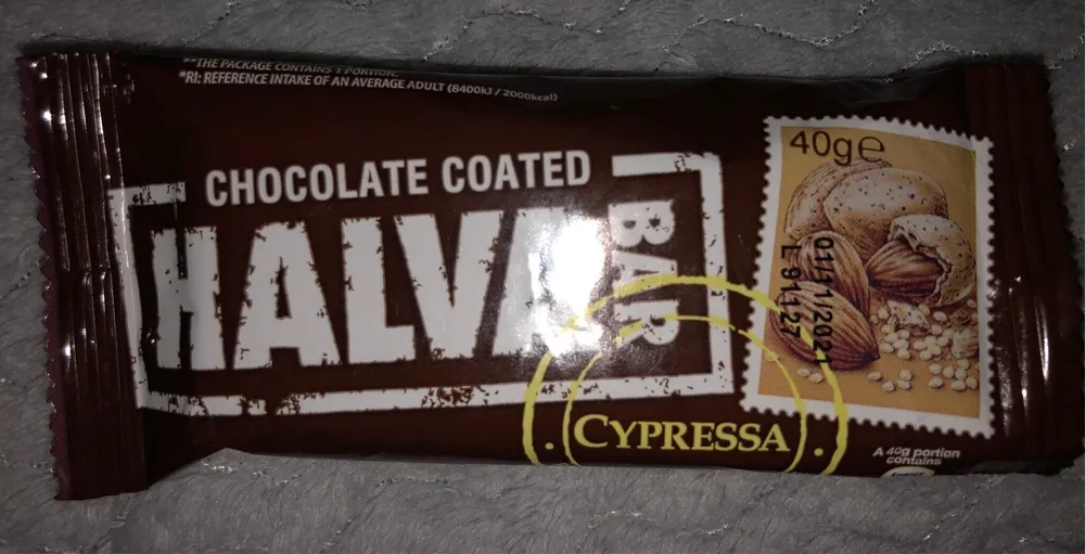 Chocolate Coated Halva Bar
