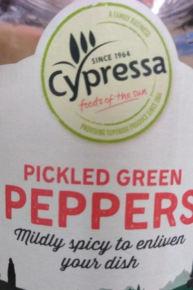 Picked green peppers