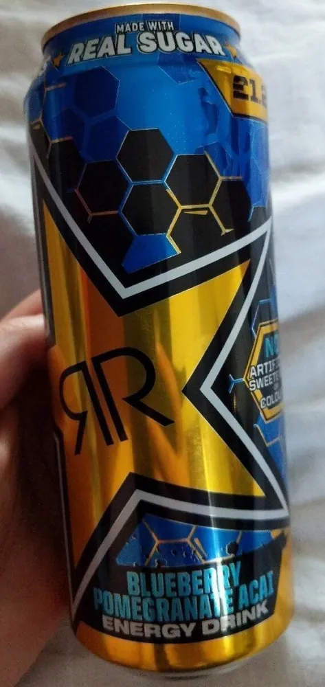 Rockstar Blueberry Pomegranate acai energy drink