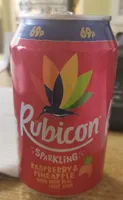 Sparkling raspberry and pineapple made with real juice