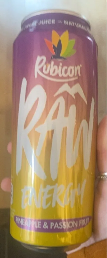 RAW energy pineapple and passionfruit