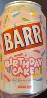 Sparkling Birthday Cake flavour soft drink