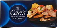 Assorted biscuits for cheese