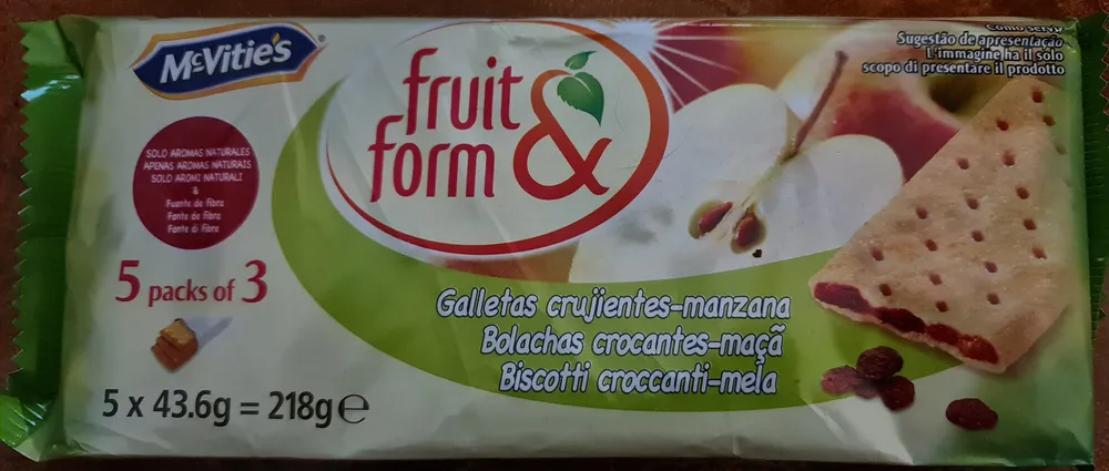 Bolachas crocantes-maçã
