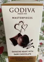 Ganache heart with dark chocolate