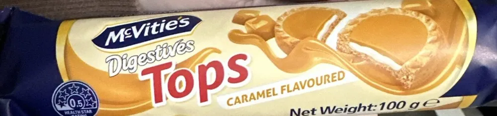 Digestive Tops Caramel Flavoured