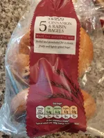 Tesco Cinnamon And Rasin Bagels 5 Pack