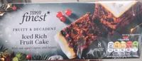 iced rich fruit cake