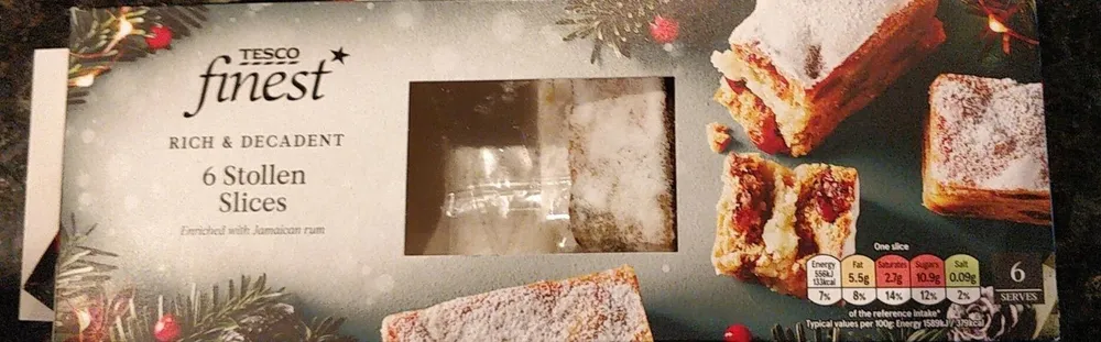 stollen slices