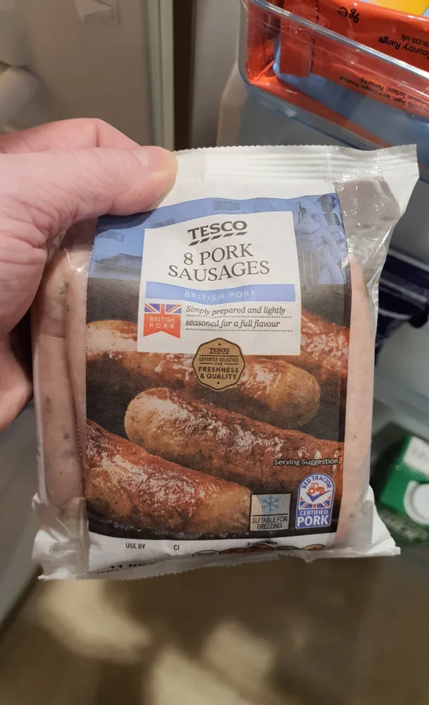 Pork sausages