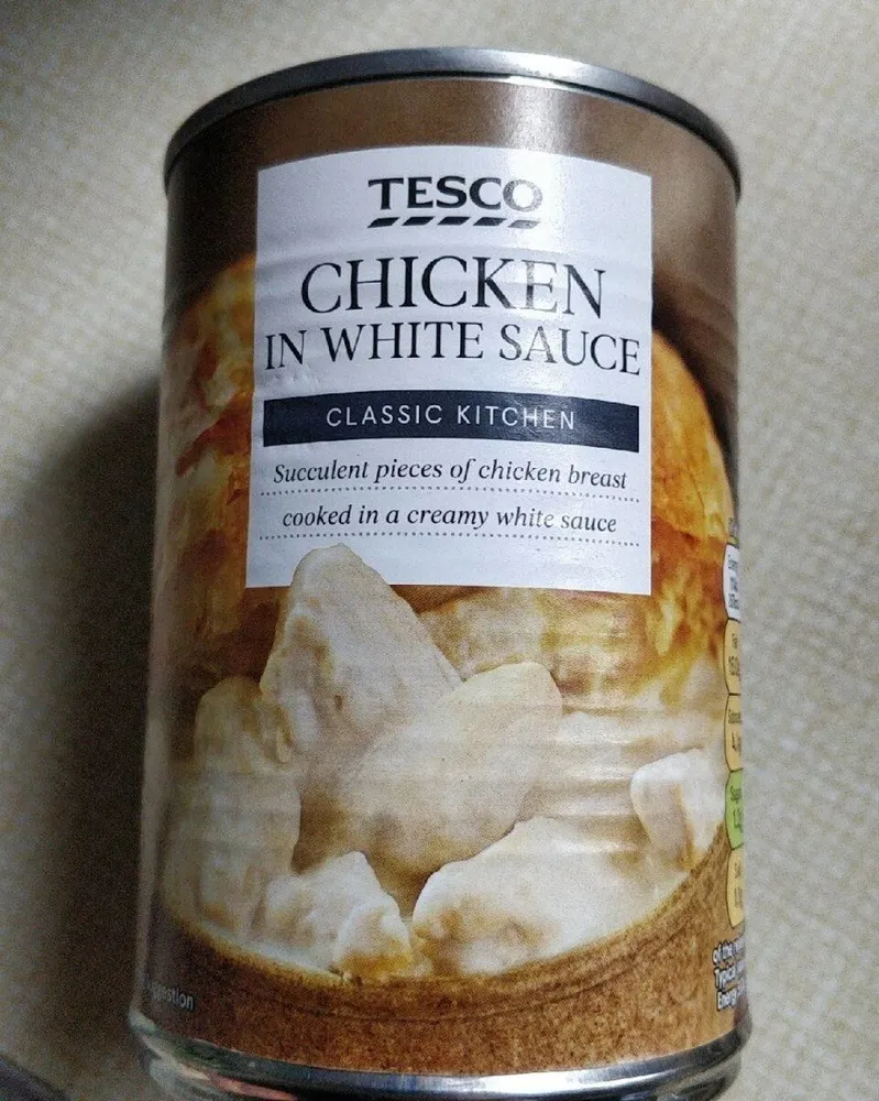 Chicken in white sauce