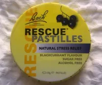 Rescue Pastilles Natural Stress Relief  Blackcurrant